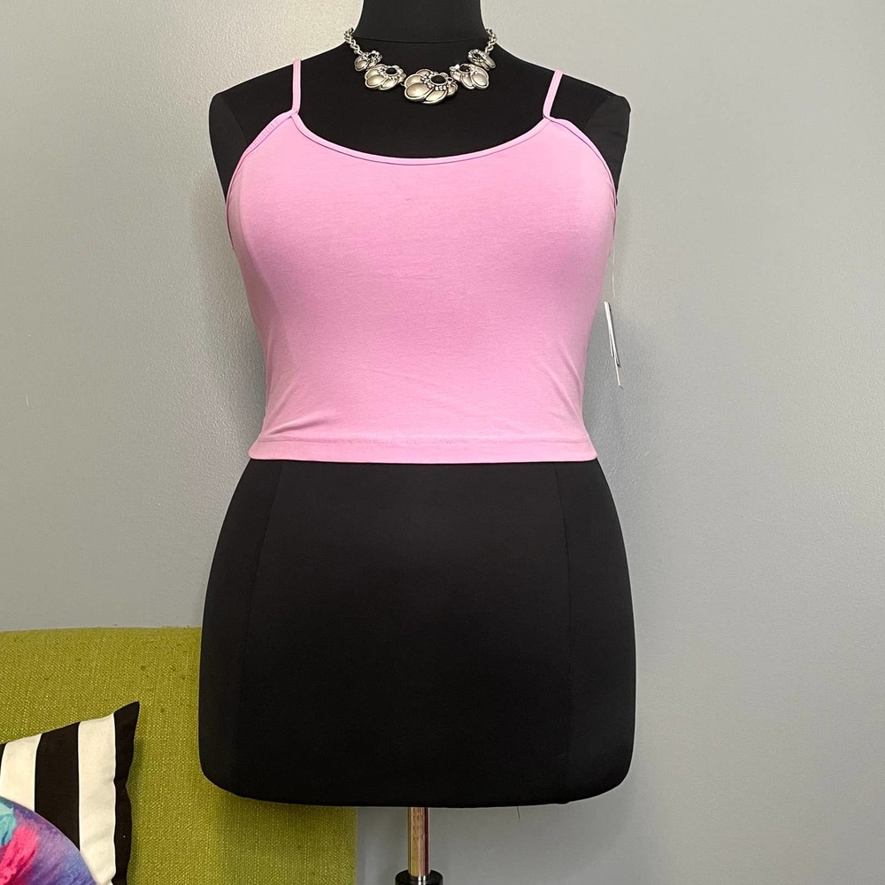 BP Purple Tulip Cropped Camisole Tank Top NEW 1X